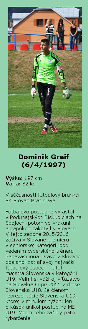 Dominik Greif - profil